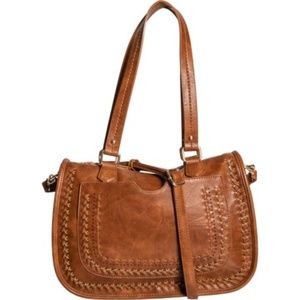 About MADISON WEST leather Saddle Tote Bag